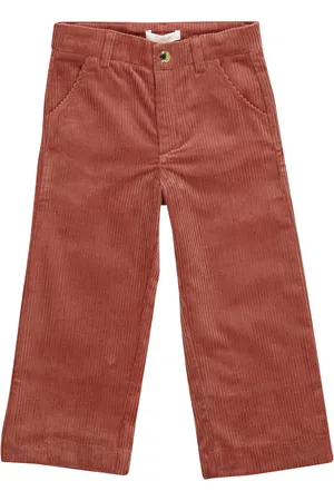 Chloé Chloé Kids Pantalon droit en velours côtelé en coton extensible
