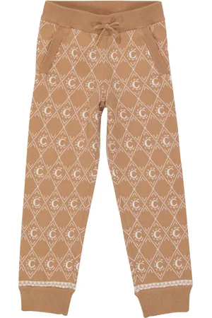 Chloé Chloé Kids Pantalon de survêtement en coton et laine