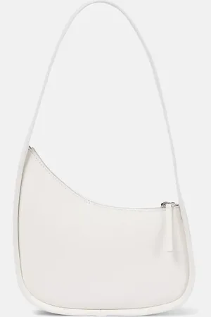 The Row Sac à bandoulière Half Moon en cuir
