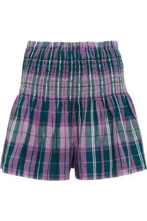 Marant Etoile Short Bayowel en coton à carreaux