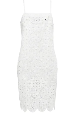 ROTATE Robe Silke en crochet de coton mélangé