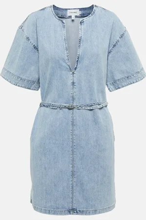 Frame Robe cafetan en jean