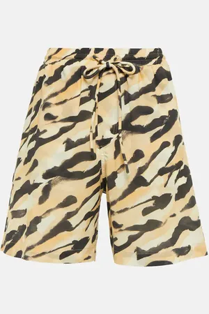 Nanushka Short imprimé à taille haute