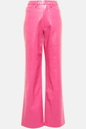 ROTATE Pantalon Rotie à taille haute en cuir synthétique