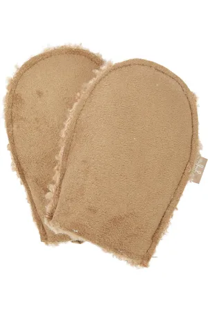 Il gufo Moufles en daim et shearling synthétiques