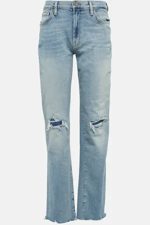 7 for all Mankind Jean droit Ellie à taille mi-haute