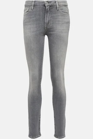 7 for all Mankind Jean skinny Slim Illusion à taille mi-haute