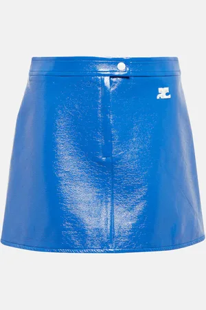 Courrèges Courrèges Mini-jupe en cuir synthétique