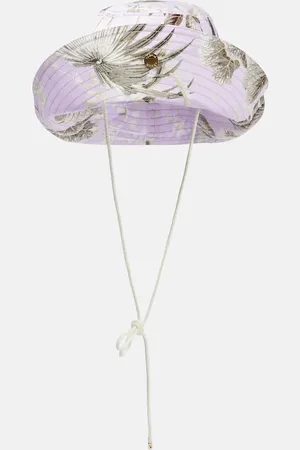 Erdem Chapeau bob en coton mélangé à fleurs