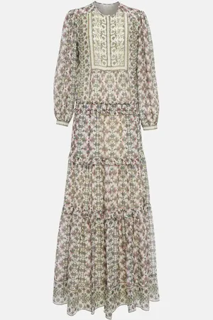 Isabel Marant Robe longue Mafezia en soie à fleurs