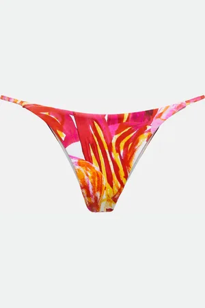 Louisa Ballou Culotte de bikini Mini Ring imprimée