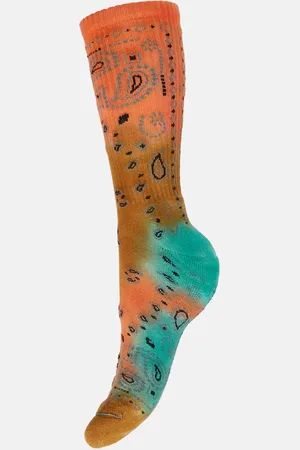 Alanui Chaussettes Bandana en coton mélangé