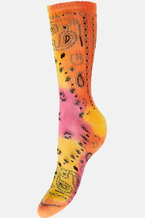 Alanui Chaussettes Bandana en coton mélangé