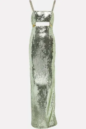 GALVAN Robe longue Rebecca à sequins