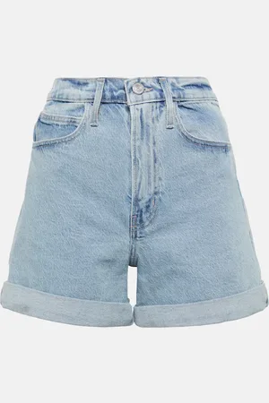 Frame Short à taille haute en jean