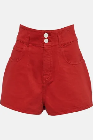 Alaïa Alaïa Short à taille haute en coton