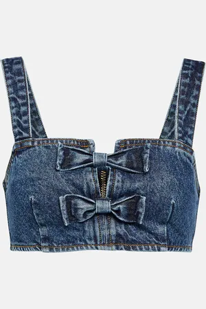 Self-Portrait Brassière en jean