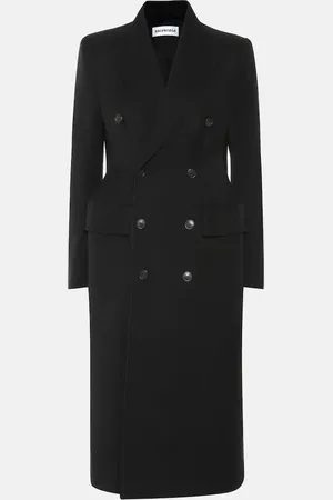 Balenciaga Manteau Hourglass en laine mélangée