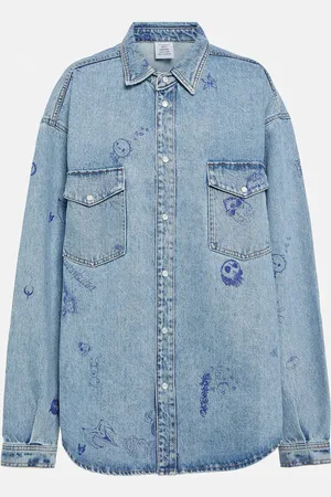 Vetements Chemise imprimée en jean