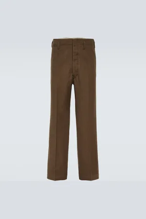 LEMAIRE Pantalon chino Maxi en coton et laine