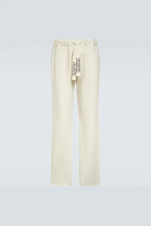 Alanui Pantalon droit Akasha en coton mélangé
