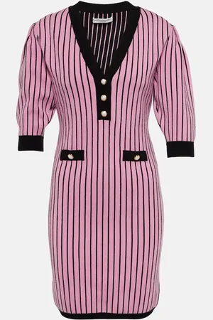Alessandra Rich Robe rayée