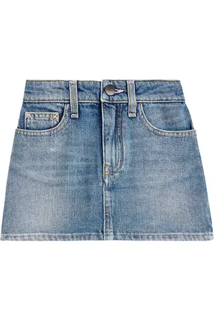 Palm Angels Jupe en jean à logo