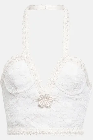 Alessandra Rich Top bustier en dentelle