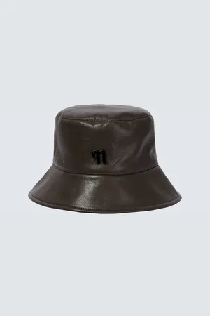 Nanushka Chapeau bob Caran en cuir synthétique