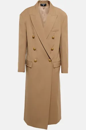 Balmain Manteau oversize en laine