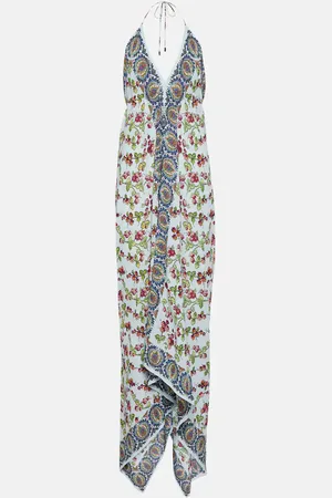 Etro Robe midi asymétrique imprimée