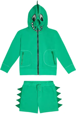 Stella McCartney Ensemble sweat-shirt à capuche et short en coton
