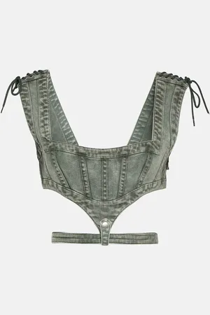 Jean Paul Gaultier X KNWLS – Top corset en jean