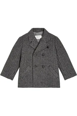BONPOINT Manteau Dali en laine mélangée à carreaux