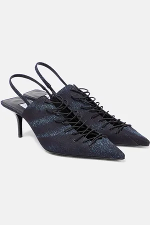 Jimmy Choo X Jean Paul Gaultier – Escarpins Corset en jean