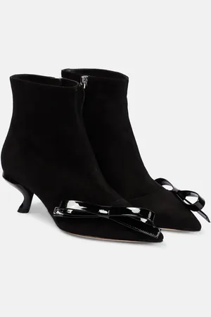 Roger Vivier Bottines Virgule Bow en daim