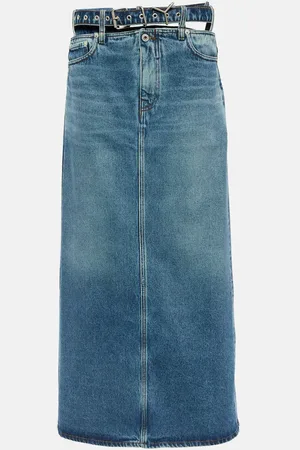Y / PROJECT Jupe longue Y Belt en jean