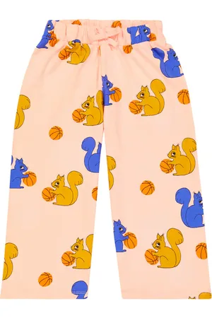 Mini Rodini Pantalon de survêtement Squirrels en coton