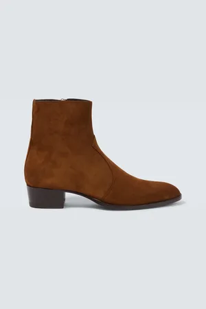 Saint Laurent Bottines Wyatt en daim