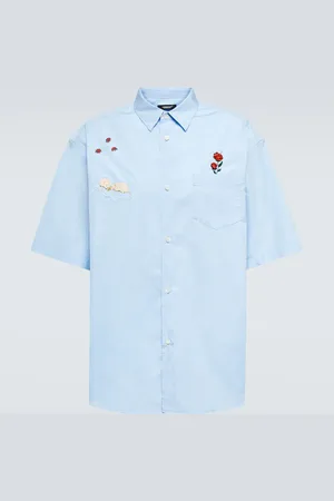 UNDERCOVER Chemise brodée en popeline de coton