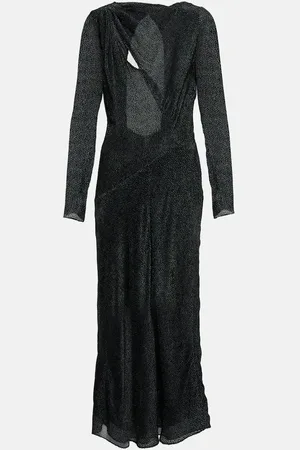 Isabel Marant Robe midi Sabrina en soie mélangée