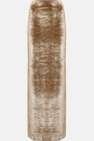 Brunello Cucinelli Jupe longue en velours