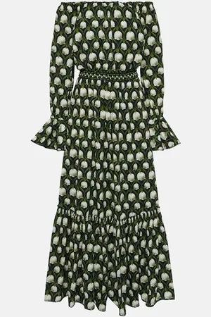 Agua by Agua Bendita Robe longue Almendra Perla en coton