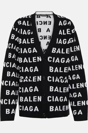 Balenciaga Cardigan en jacquard de laine mélangée
