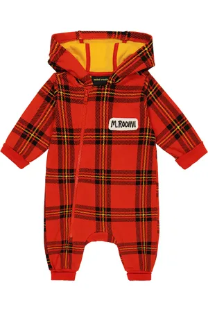 Mini Rodini Bébé – Grenouillère en coton à carreaux