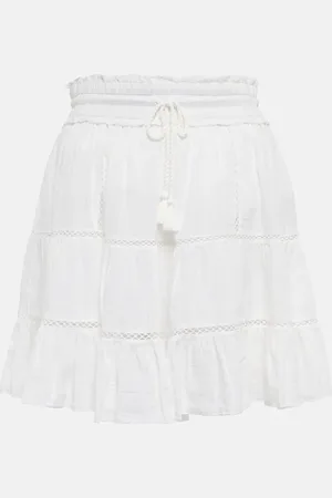 Marant Etoile Jupe Lioline en coton et lin mélangés