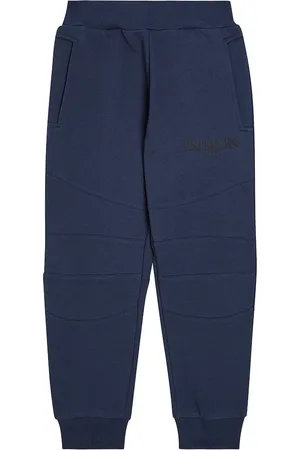 Balmain Pantalon de survêtement en coton à logo