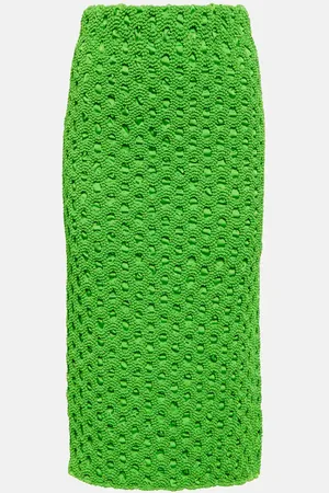 Ganni Jupe midi en satin