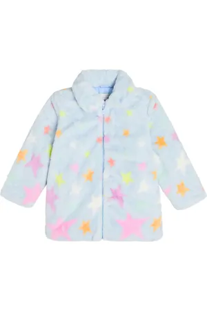 Stella McCartney Manteau imprimé en fourrure synthétique