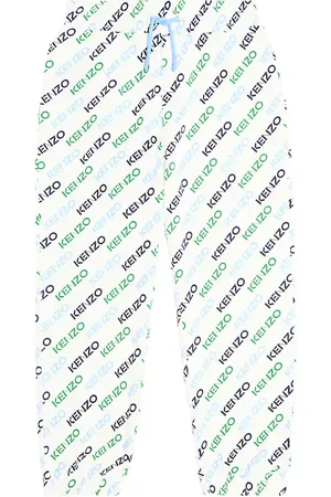 Kenzo Pantalon de survêtement en coton à logo